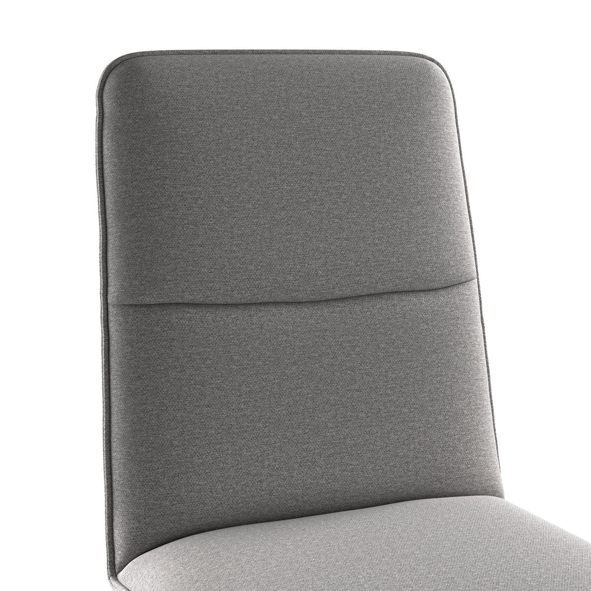 STUHL   Webstoff  Dunkelgrau  - Eichefarben/Dunkelgrau, KONVENTIONELL, Holz/Textil (47/91/44cm) - P & B