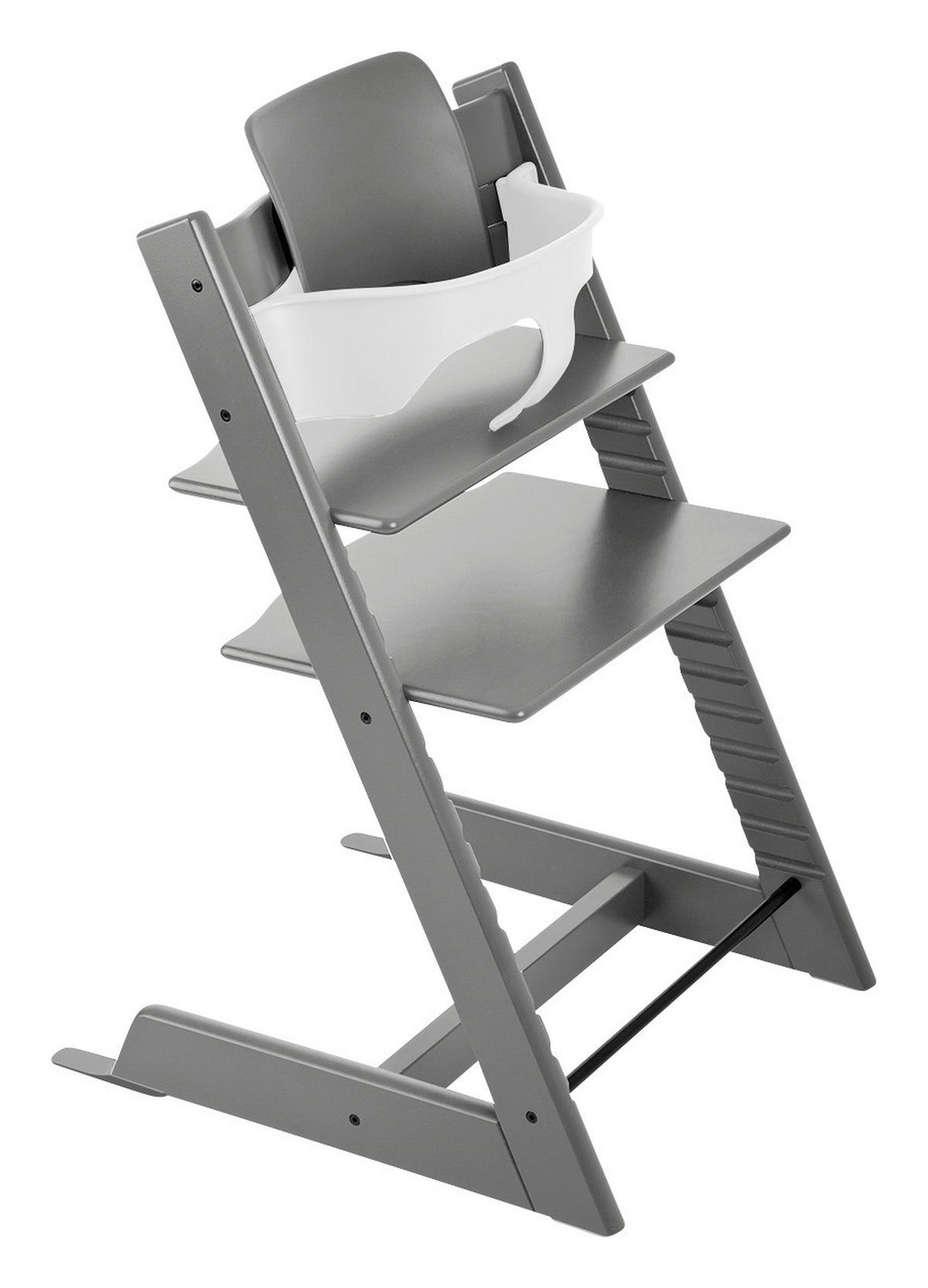 HOCHSTUHL-SET Tripp Trapp Bundles  - Hellgrau, Basics, Holz (87/65/46cm) - Stokke
