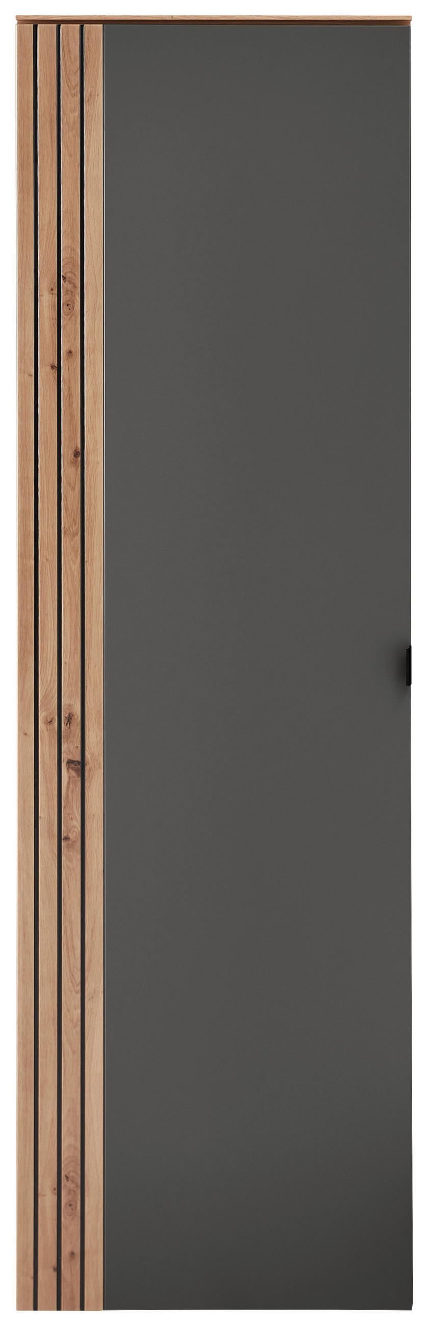 Voleo Garderobenschrank Graphit, Eiche Artisan 55x179x37 cm