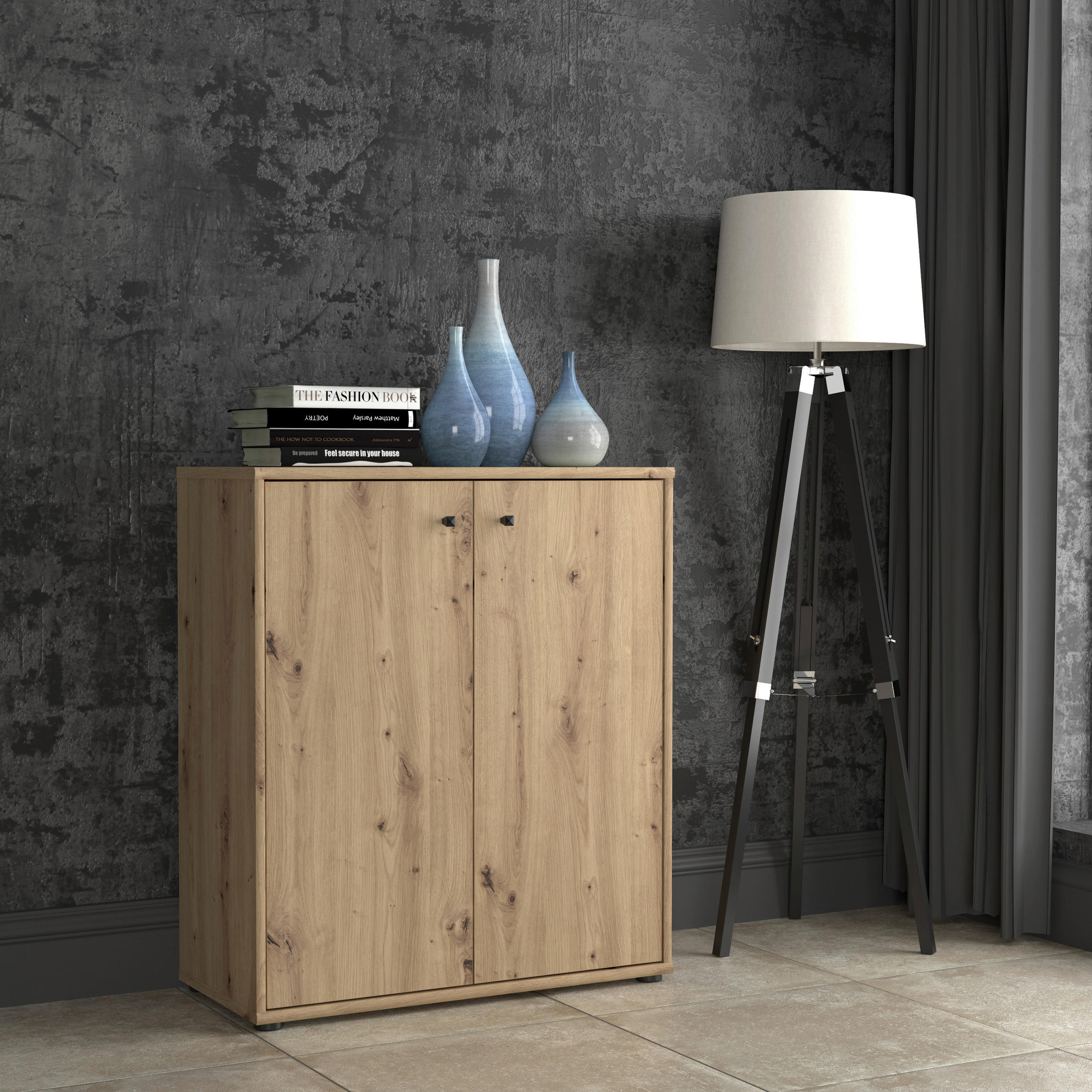 KOMMODE 73,7/85,5/34,8 cm - Eiche Artisan, Design, Holzwerkstoff (73,7/85,5/34,8cm)