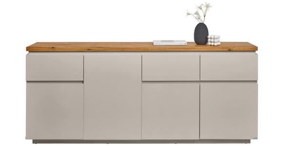 SIDEBOARD 195/82/42 cm  - Kaschmir/Eichefarben, KONVENTIONELL, Holz/Holzwerkstoff (195/82/42cm) - Novel