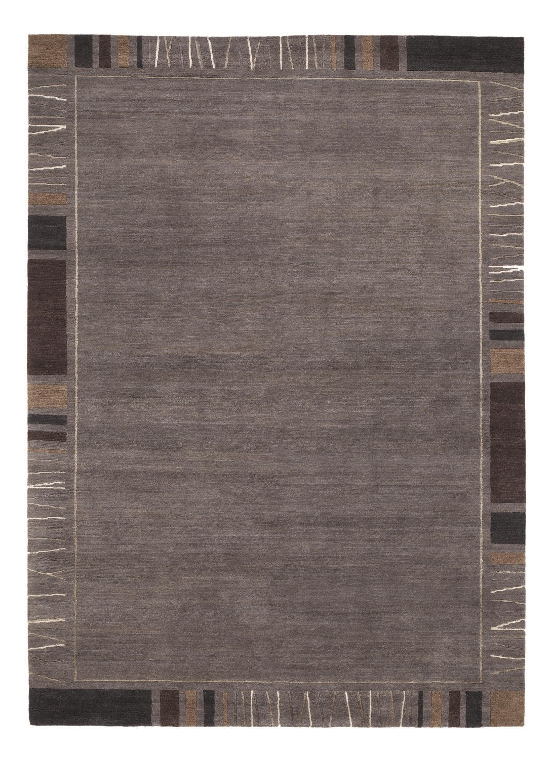 Wollteppich Alkatif Modern  Sena Silk Mata  - Dunkelgrau, Basics, Textil (70/140cm) - Esposa