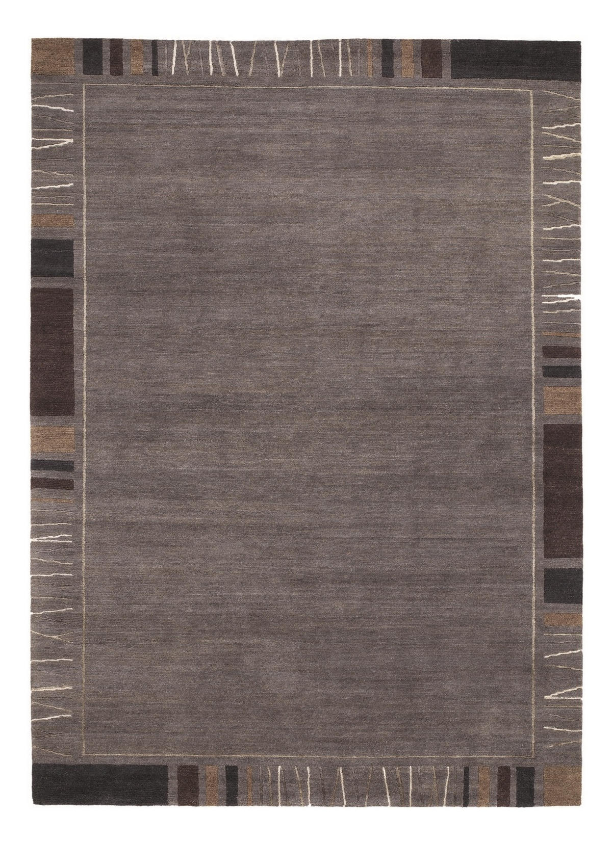 WOLLTEPPICH 170/240 cm Dunkelgrau  - Dunkelgrau, Design, Textil (170/240cm) - Cazaris