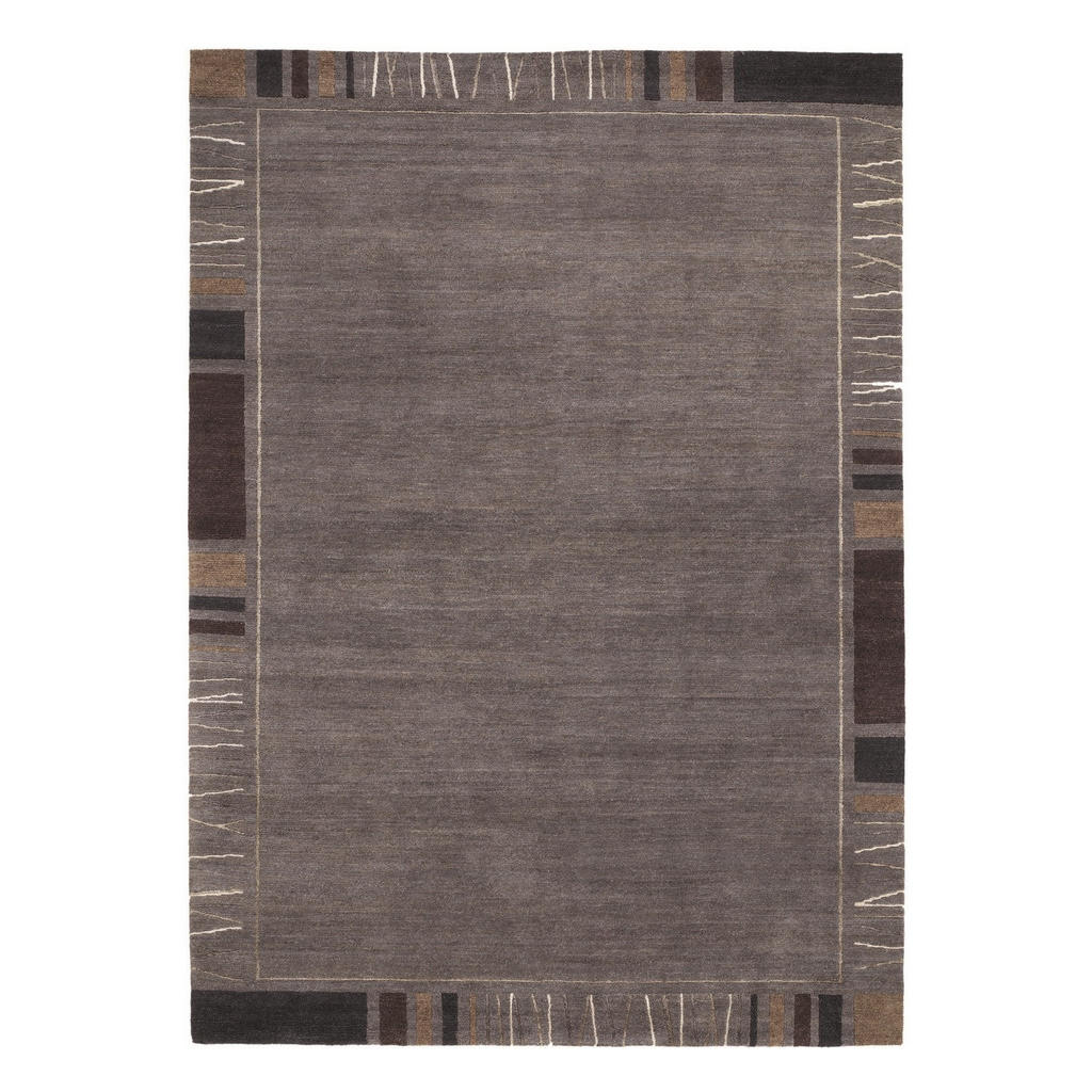 Orientalischer Webteppich Dunkelgrau 180x120 cm