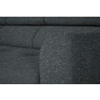 ECKSOFA in Chenille Grau  205/280 cm  - Schwarz/Grau, Design, Textil/Metall (205/280cm) - Xora