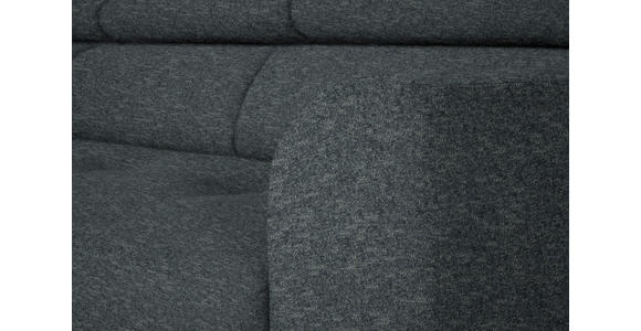 ECKSOFA in Chenille Grau 205/280 cm - Schwarz/Grau, Design, Textil/Metall (205/280cm) - Xora