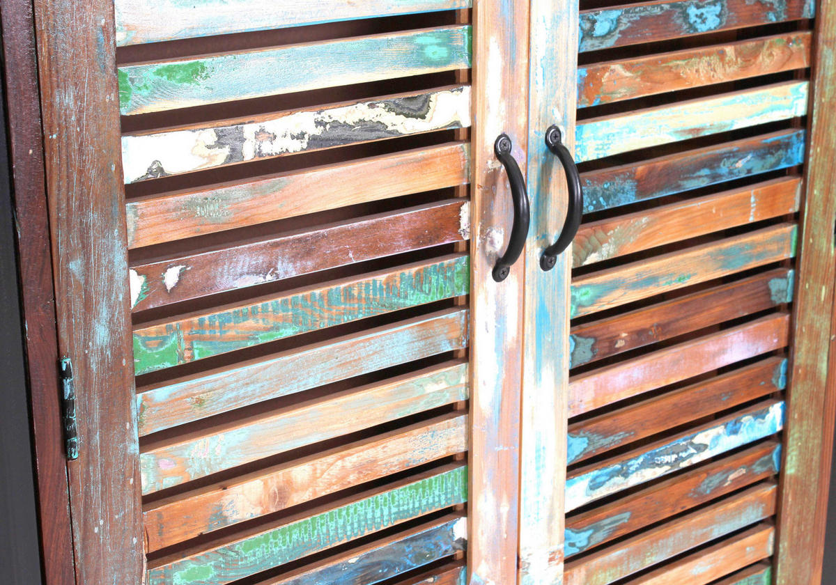 GARDEROBENSCHRANK  in 90/180/45 cm  - Multicolor/Schwarz, Design, Holz/Metall (90/180/45cm) - MID.YOU