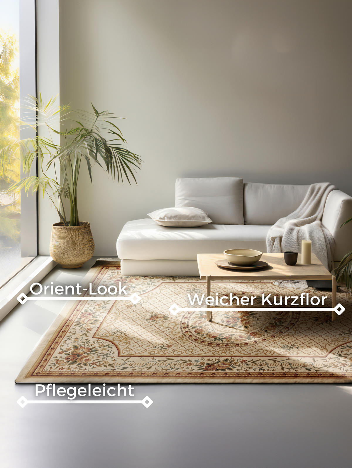 VINTAGE-TEPPICH 200/280 cm Herat Multicolor  - Multicolor, Design, Kunststoff/Textil (200/280cm) - Hanse Home