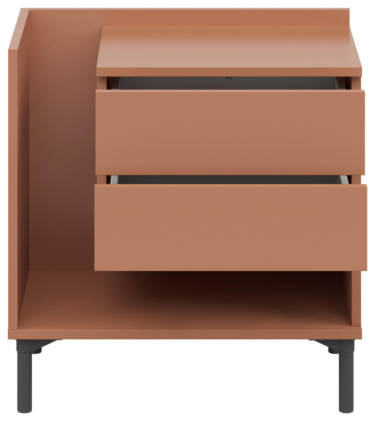 NACHTKÄSTCHEN 60/62/38 cm  in Sahara  - Graphitfarben/Sahara, Design, Holzwerkstoff/Kunststoff (60/62/38cm) - Lomoco