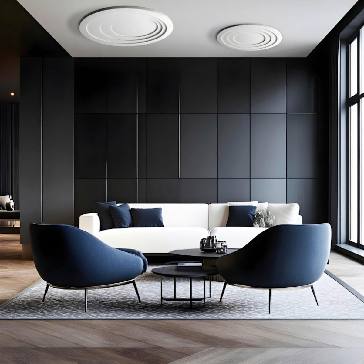 LED-DECKENLEUCHTE Alune 6.5/50/50 cm  - Weiß, Design, Kunststoff (6.5/50/50cm)