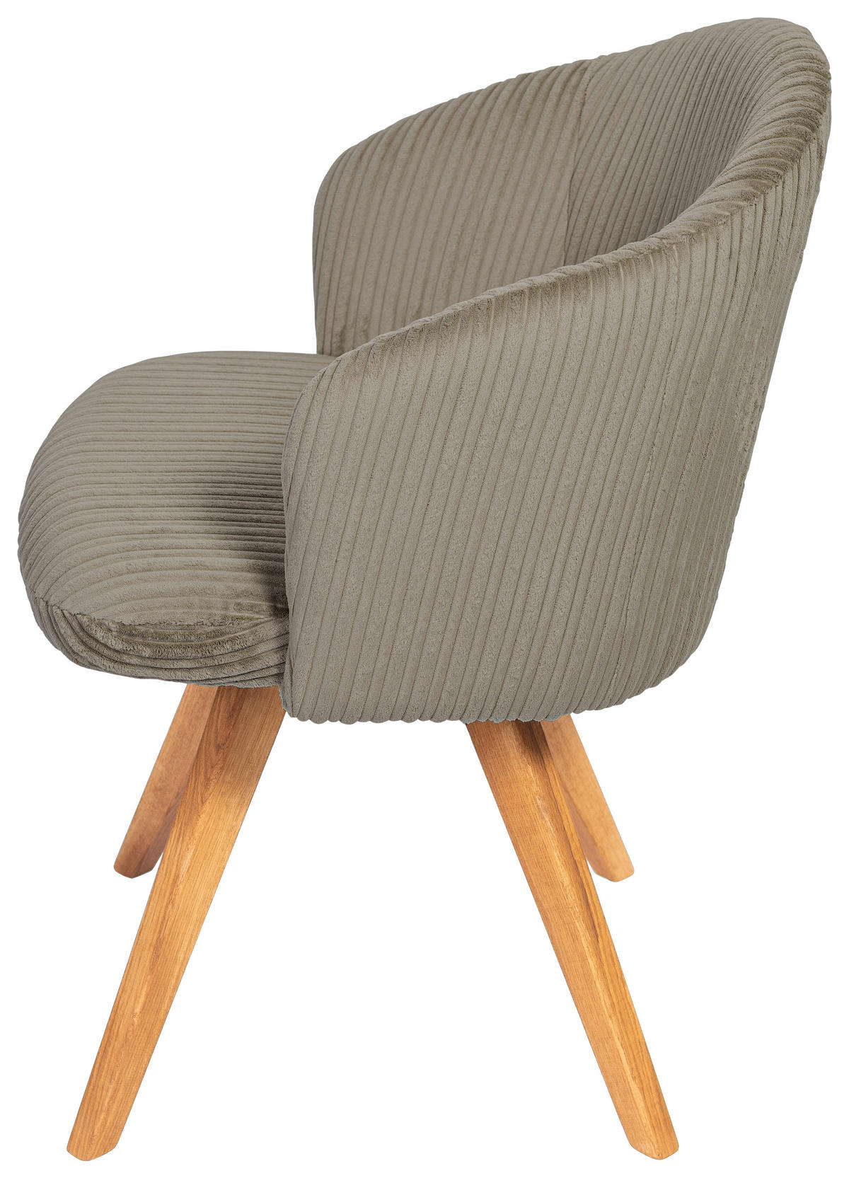 ARMLEHNSTUHL in Holz, Textil Braun, Eichefarben  - Eichefarben/Braun, KONVENTIONELL, Holz/Textil (61/82/59cm) - Stylife