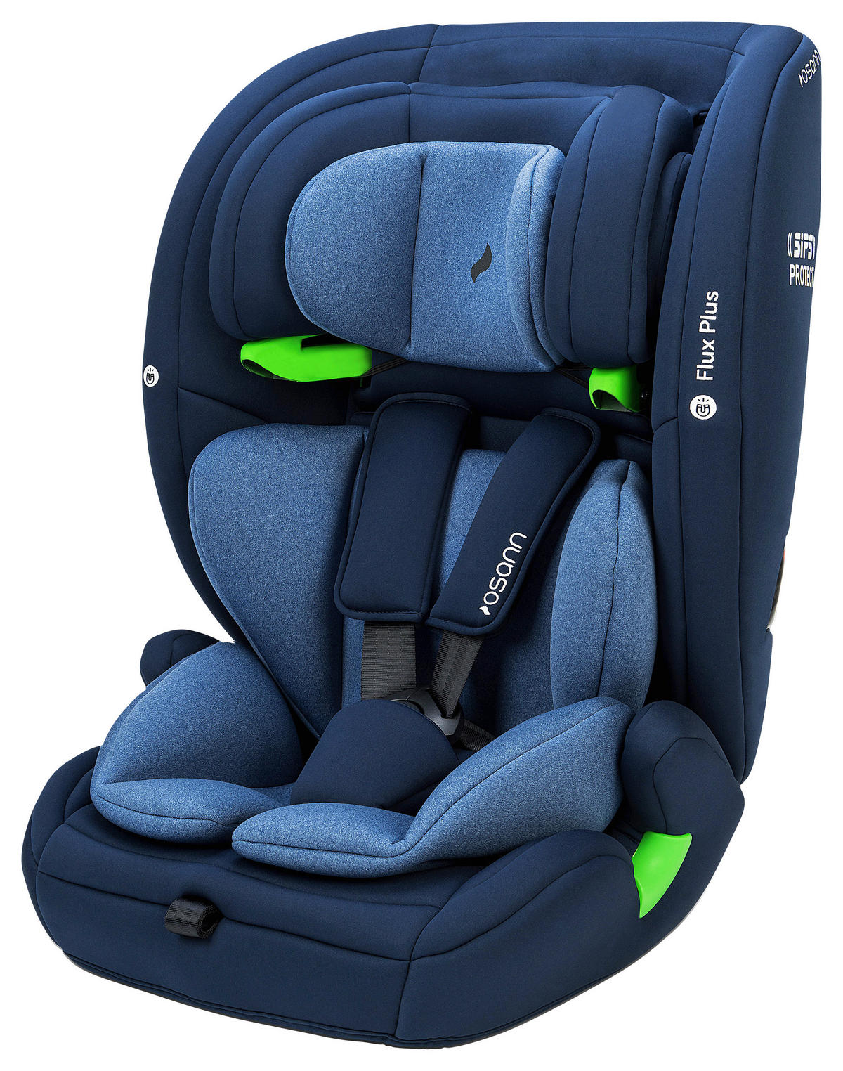 KINDERAUTOSITZ FLUX PLUS ECE R 129 i-SIZE  - Blau/Dunkelblau, Basics, Kunststoff/Textil (44/62/48cm) - Osann