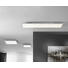 LED STROPNÍ SVÍTIDLO - bílá/barvy stříbra, Basics, kov (30/30/5,6cm) - Novel