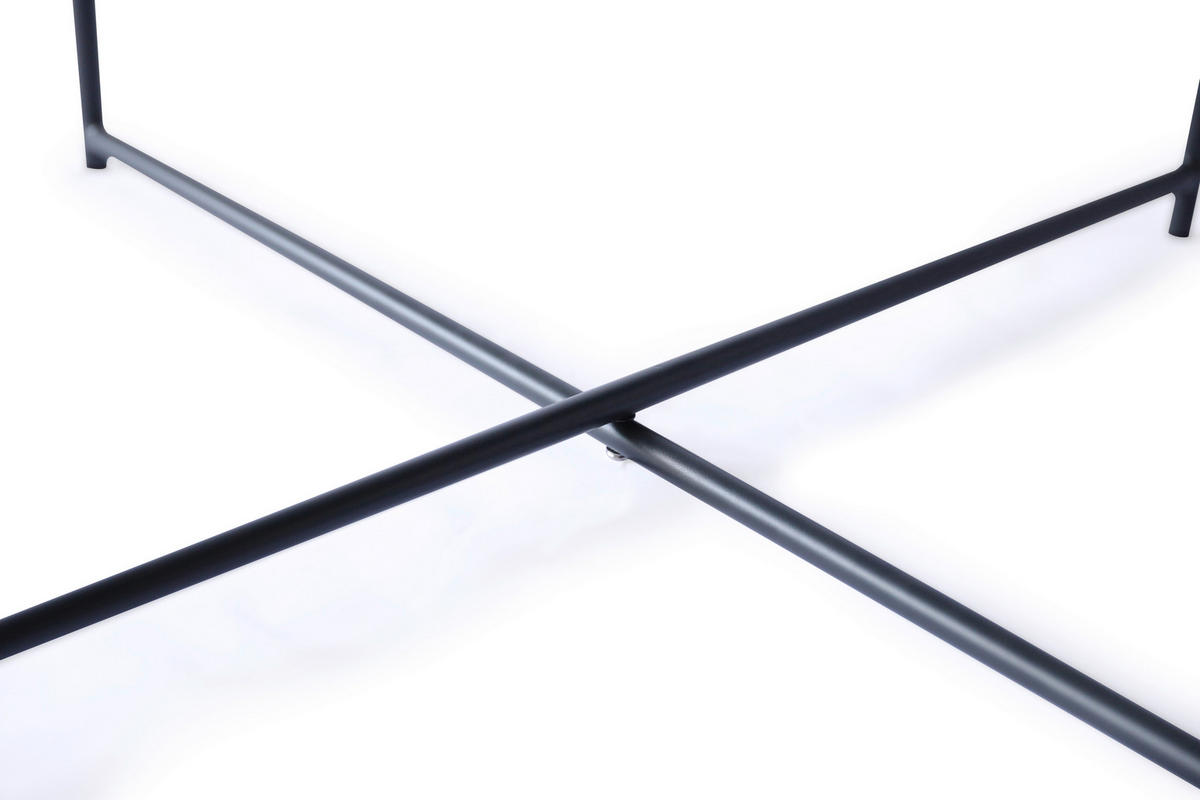 COUCHTISCH 70/70/42 cm quadratisch Anthrazit  - Anthrazit, Design, Metall (70/70/42cm) - Xora
