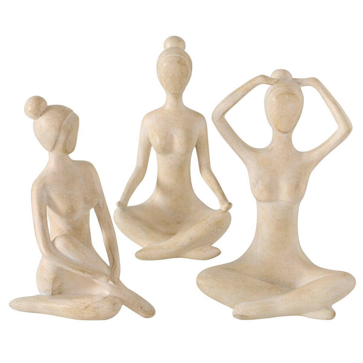 FIGÚRKA – ŽENA - biela/krémová, Basics, plast (15/8/24cm)