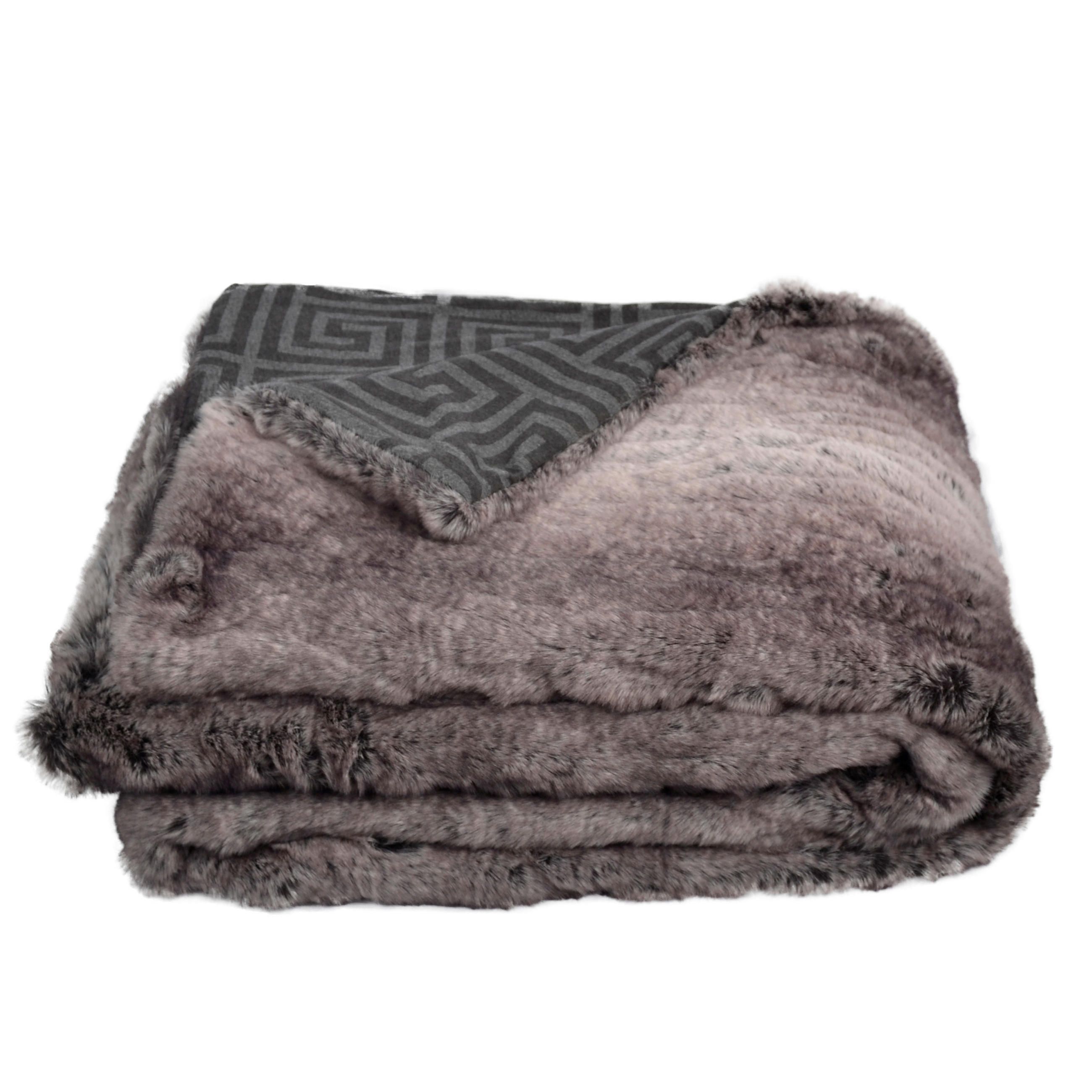 FELLDECKE Reborn Mink Legacy 140/190 cm  - Grau, Design, Textil (140/190cm) - Zoeppritz