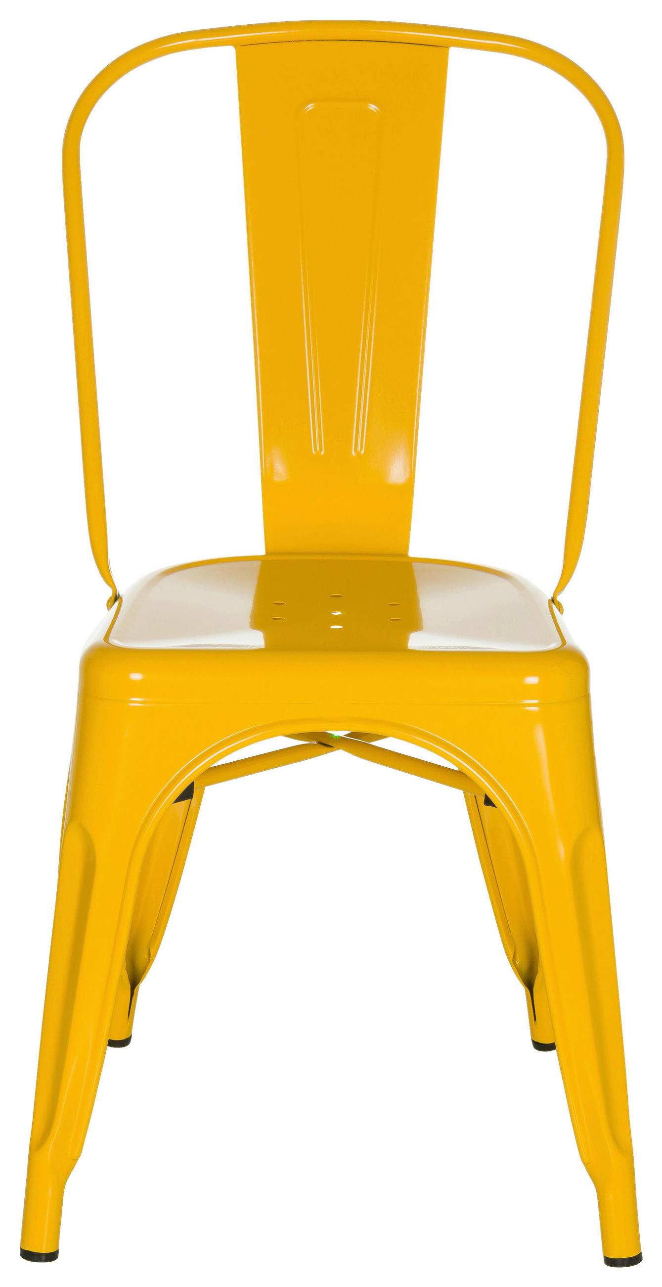 STOL stål  - gul, Basics, metall (44/84/54cm) - MID.YOU