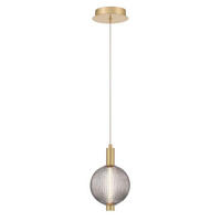 PENDELLEUCHTE Eurofase 15,2/272 cm   - Goldfarben, KONVENTIONELL, Glas/Metall (15,2/272cm) - Elstead Lighting