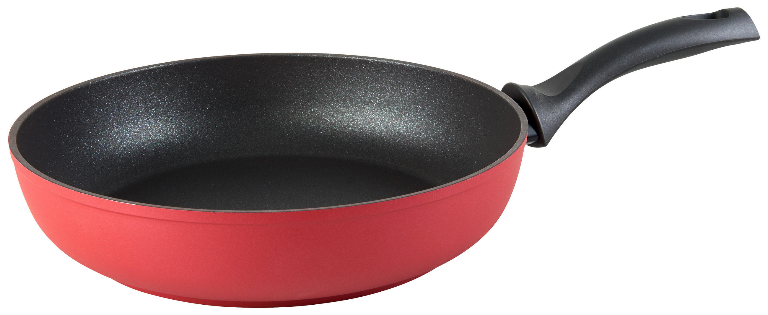 PFANNE 28 cm - Rot/Schwarz, Basics, Metall (28cm) - Kelomat