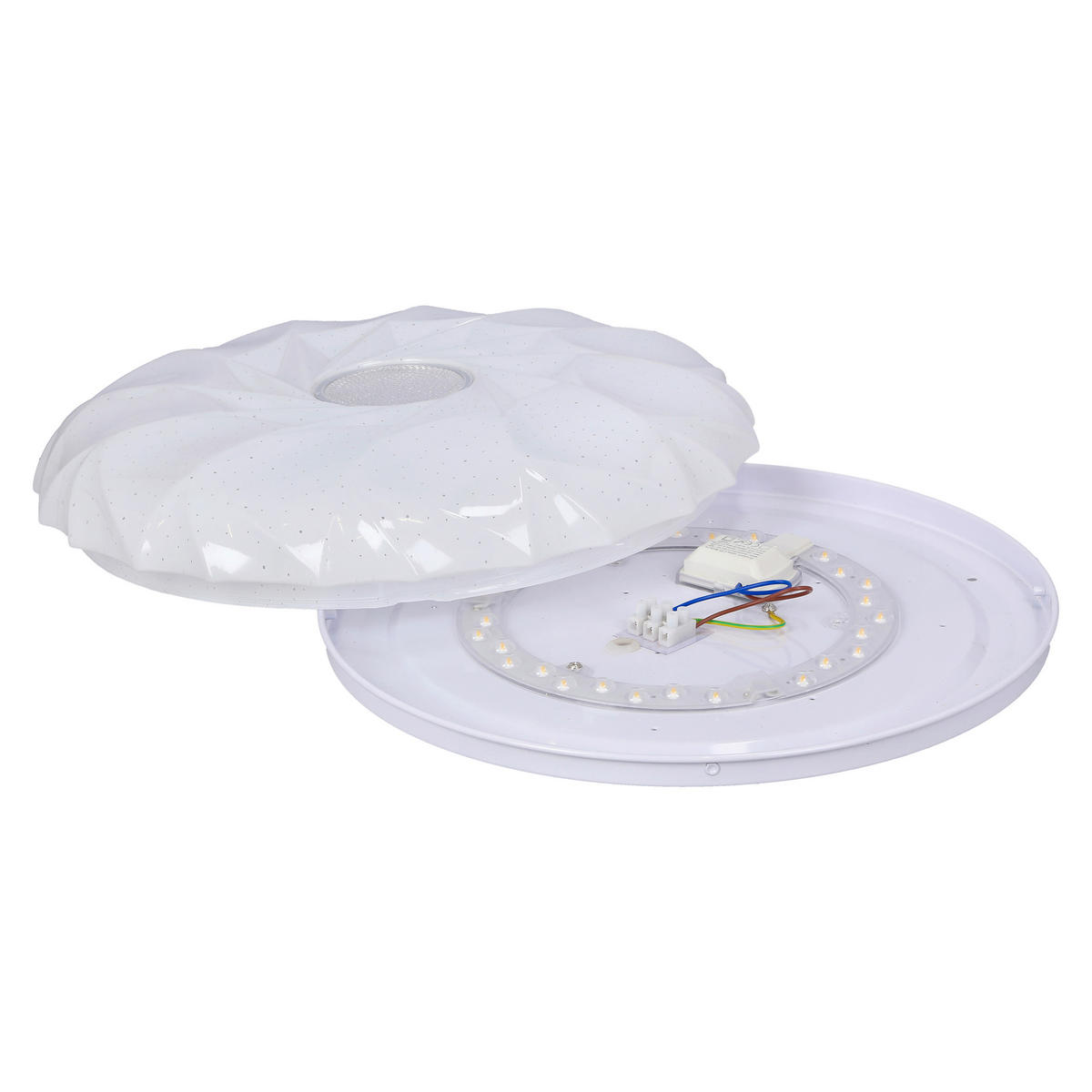 LED-DECKENLEUCHTE 39/39/7.5 cm   - Weiß, KONVENTIONELL, Kunststoff/Metall (39/39/7.5cm)