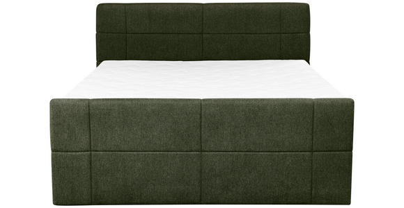 BOXSPRINGBETT 160/200 cm  in Dunkelgrün  - Dunkelgrün, KONVENTIONELL, Textil (160/200cm) - Carryhome