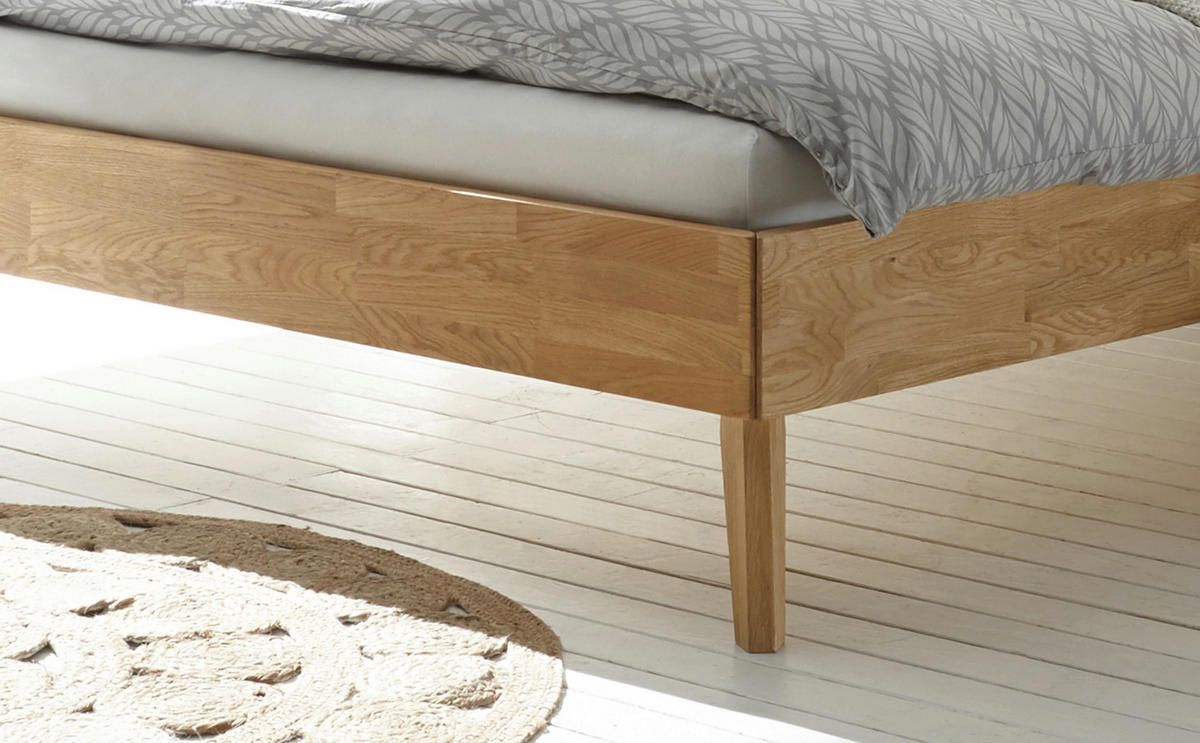 BETT 120/200 cm  in Eiche Bianco  - Eiche Bianco/Eichefarben, Design, Holz (120/200cm) - Hasena