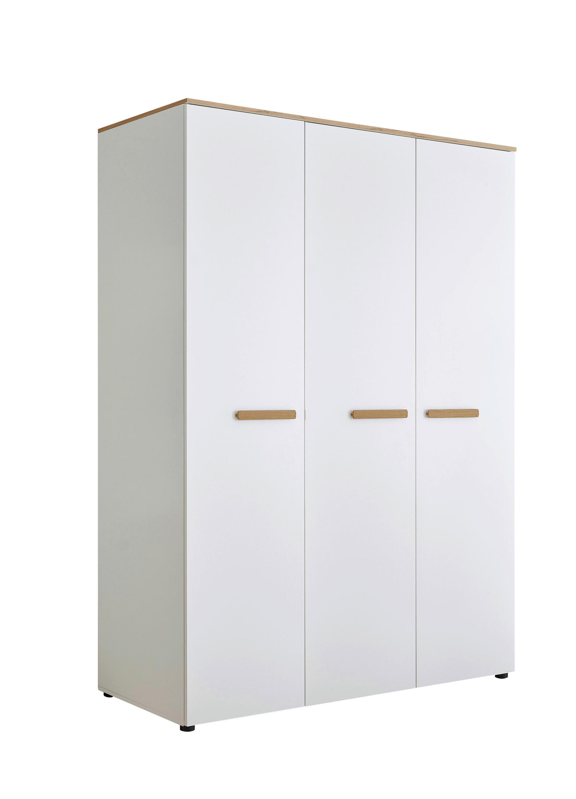 BABYKLEIDERSCHRANK  - Eiche Artisan/Weiß, Basics, Holzwerkstoff/Kunststoff (135/195/60cm) - My Baby Lou