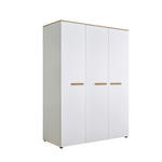 BABYKLEIDERSCHRANK - Eiche Artisan/Weiß, Basics, Holzwerkstoff/Kunststoff (135/195/60cm) - My Baby Lou