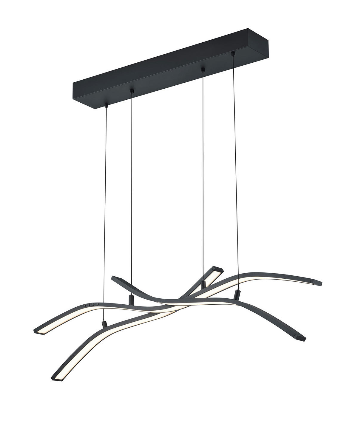 LED-HÄNGELEUCHTE Spider   - Schwarz, Design, Metall (130/60-170/13.8cm) - Trio Leuchten