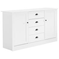 SIDEBOARD  in 140/80/39 cm  - Schwarz/Weiß, LIFESTYLE, Holzwerkstoff/Metall (140/80/39cm) - MID.YOU