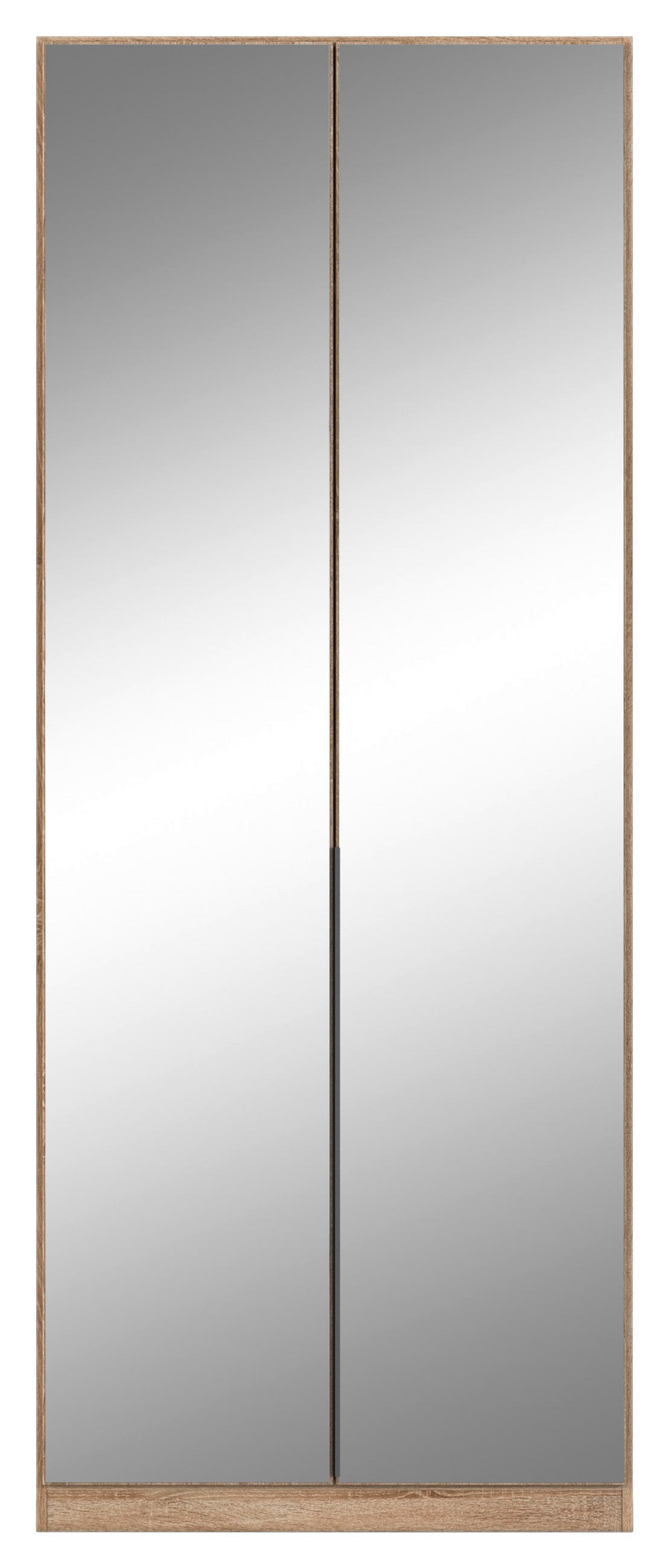 DREHTÜRENSCHRANK  in Sonoma Eiche  - Grau/Sonoma Eiche, MODERN, Holzwerkstoff/Metall (91/229/54cm) - Rauch Möbel