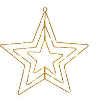 DEKOSTERN  - Goldfarben, Basics, Metall (35/35cm)