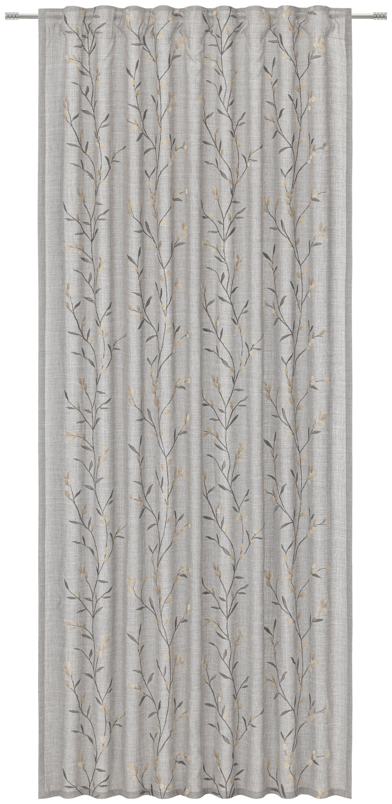 FERTIGVORHANG blickdicht  - Hellgrau/Grauweiss, Konventionell, Textil (140/245cm) - Esposa
