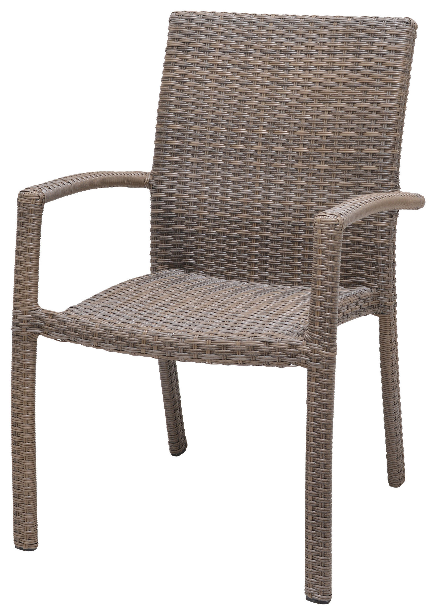 STAPELSESSEL Aluminium Hellbraun  - Hellbraun, Design, Kunststoff/Metall (60/89,5/60,4cm) - Ambia Garden