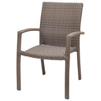 STAPELSESSEL in Metall, Kunststoff Hellbraun  - Hellbraun, Design, Kunststoff/Metall (60/89,5/60,4cm) - Ambia Garden