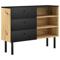 SIDEBOARD  in 100/75/41,6 cm  - Schwarz/Eiche Artisan, Design, Holzwerkstoff/Kunststoff (100/75/41,6cm) - MID.YOU