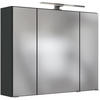 SPIEGELSCHRANK 80/66/20 cm  - Chromfarben/Grau, Design, Glas/Holzwerkstoff (80/66/20cm) - Held