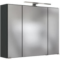 SPIEGELSCHRANK 80/66/20 cm  - Chromfarben/Grau, Design, Glas/Holzwerkstoff (80/66/20cm) - Held