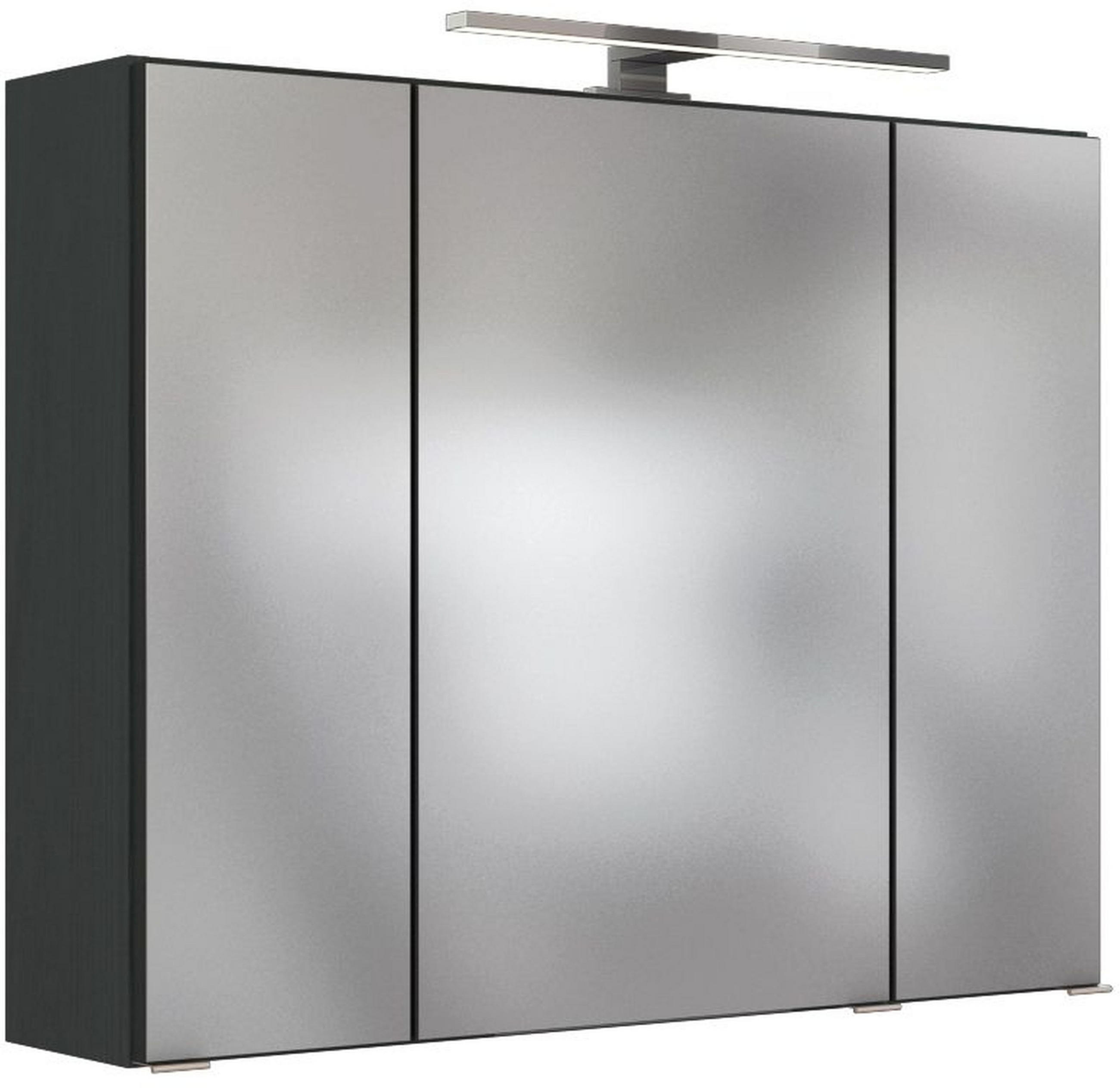 Held Spiegelschrank Grau 80x66x20 cm