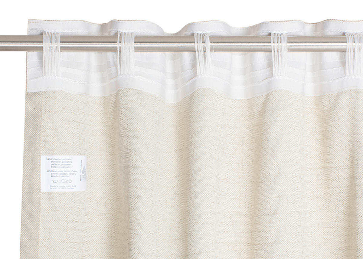 FERTIGVORHANG blickdicht  - Sandfarben, Basics, Textil (130/300cm) - Schöner Wohnen