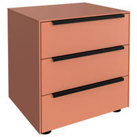 Noptieră, 45/60/38 cm, roșu - roșu/negru, Design, plastic/metal (45/60/38cm) - Lomoco
