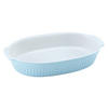 AUFLAUFFORM Keramik Steinzeug  - Blau, KONVENTIONELL, Keramik (33,5/19/5cm) - Creatable