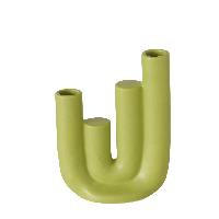 STABKERZENHALTER - Hellgrün, Basics, Keramik (12,5/4,5/17,3cm) - Boltze Home