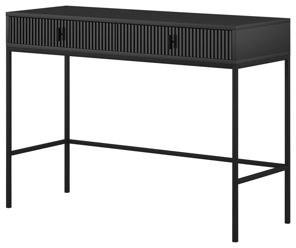 TOALETNÍ STOLEK, černá, 104,2/50/77 cm - černá, Design, kov/kompozitní dřevo (104,2/50/77cm) - Xora