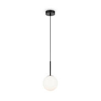 PENDELLEUCHTE Modern 15/180 cm  - Schwarz/Weiß, Trend, Glas/Metall (15/180cm) - MAYTONI