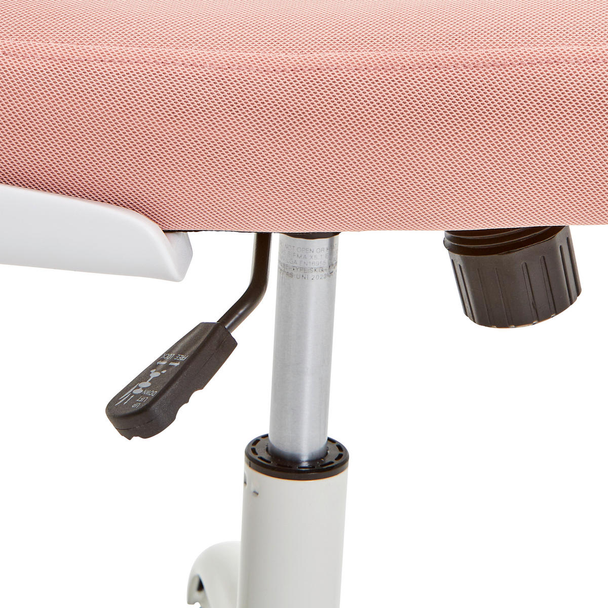 KANCELARIJSKA STOLICA  bela, pink   - pink/bela, Moderno, metal/tekstil (61/118-128/60,5cm) - Livetastic