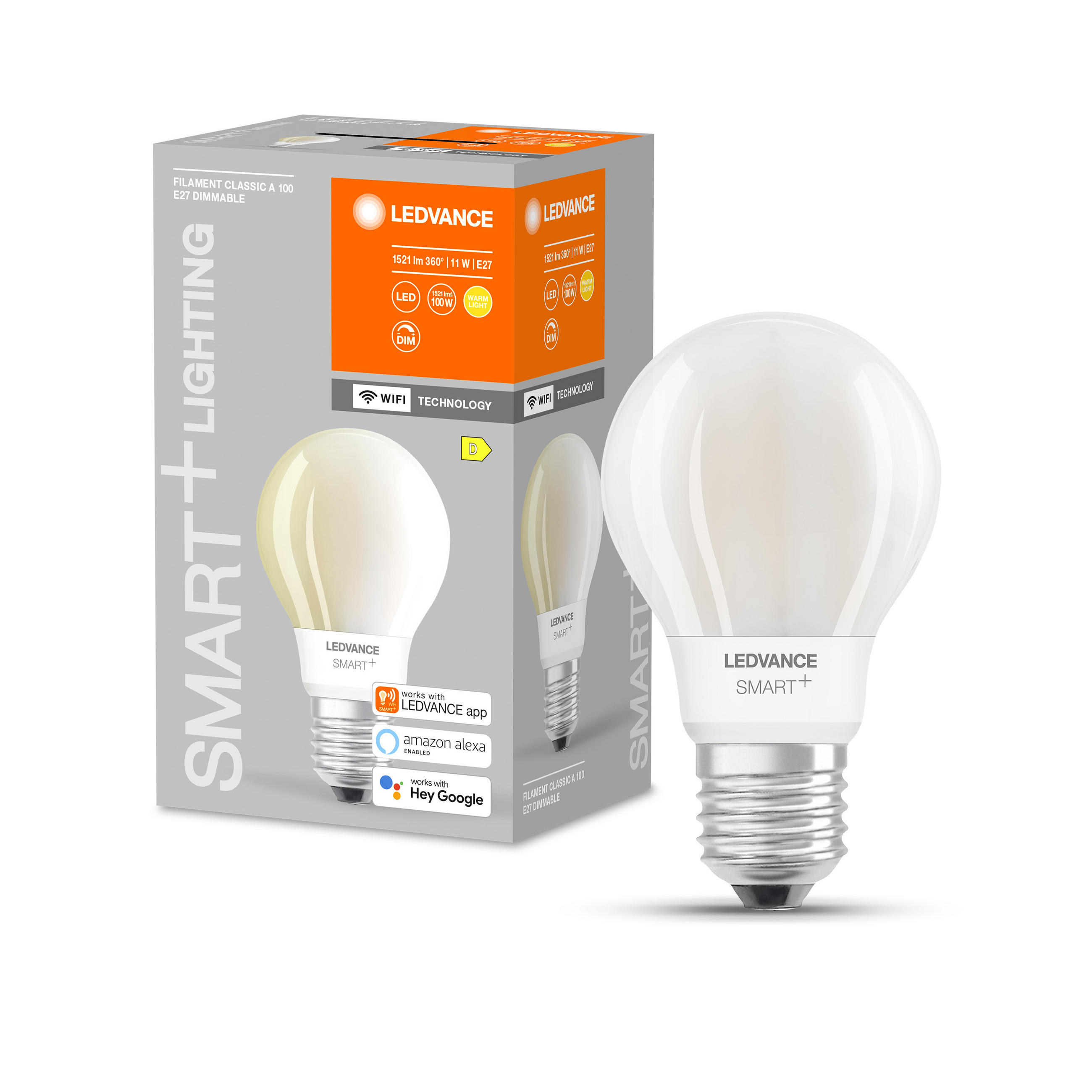 LED-LEUCHTMITTEL   E27 11 W 1521 lm  - Weiß, Basics, Glas (6,7/13,3cm) - Ledvance