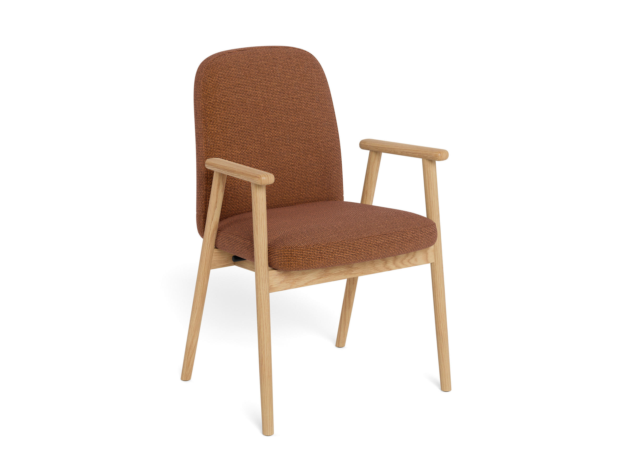 ARMLEHNSTUHL     - Terracotta, MODERN, Holz/Textil (55/88/60,5cm) - MID.YOU