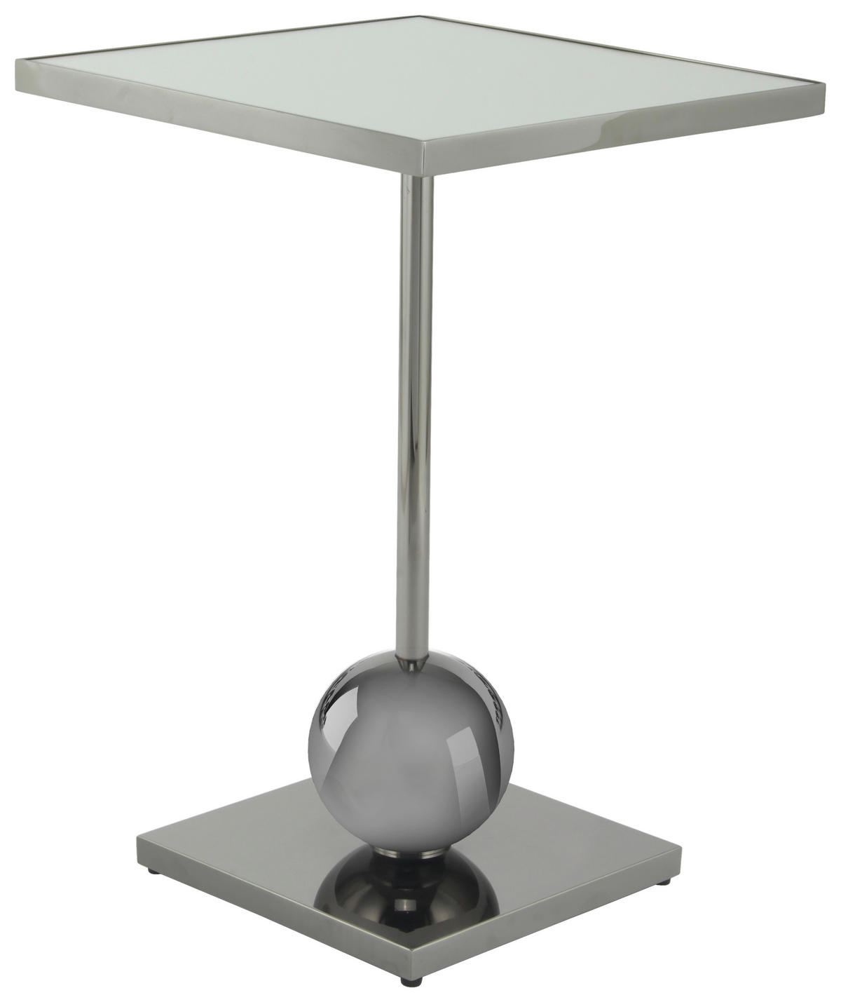 BEISTELLTISCH 42/42/62 cm Graphitfarben  - Graphitfarben, Design, Glas/Metall (42/42/62cm) - Kayoom