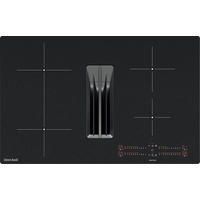 KOCHFELD-DUNSTABZUG-KOMBI DKEX8050IM  - Schwarz, Basics, Glas/Metall (80/23/51cm) - Dieter Knoll